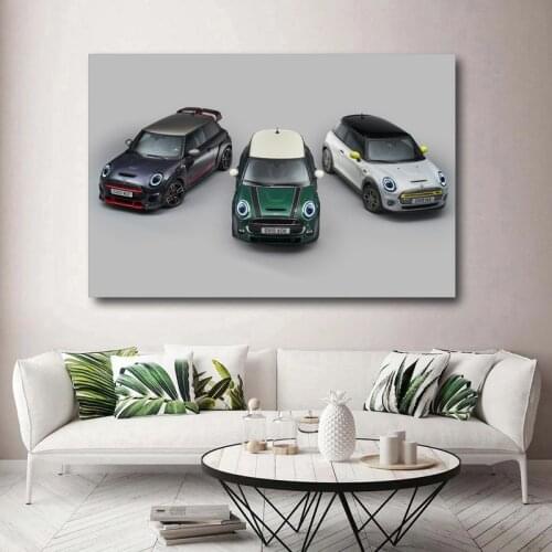 Supercar Posters Mini Hatch Sport Car Wall Art Picture Prints Canvas Paintings for Living Room Decor