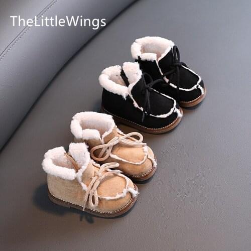 The little wings Leather Boots For Girls