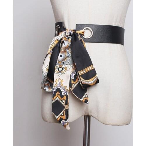 TVVOVVIN Pu Leather Scarf Bandage Split Joint Long Belt Personality Women New Fashion Tide All-match Autumn Winter 2020 B489