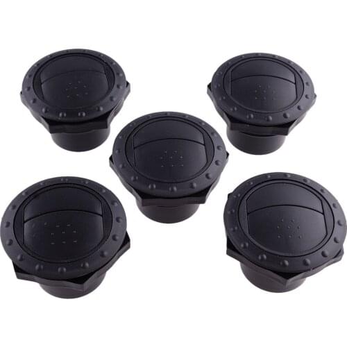 Universal 5Pcs New AC Air Conditioner Outlets Vents Fit For Car RV Yacht Marine Boat ABS Black