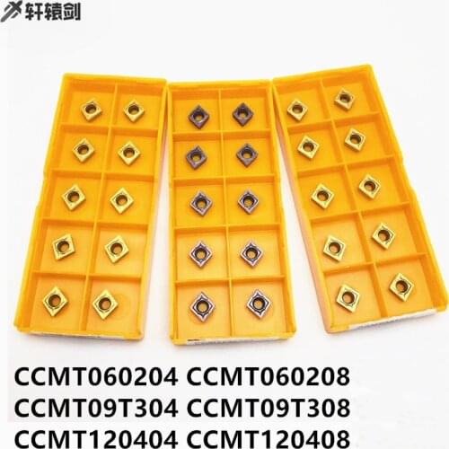 10pcs CCMT060204 UE6020X CCMT09T304 VP15TFX Internal Carbide Insert CNC Lathe Cutting Tool
