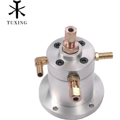 TUXING 4500PSI 300BAR Double Cylinder PCP Air Compressor Part High Pressure Head High Pressure Pump for Rifle Tank Scuba