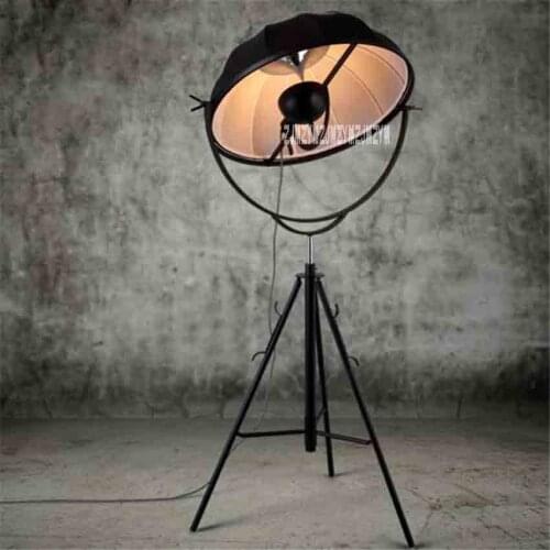 YKX109 Vintage Industrial Style Nordic Art Floor Lamp Living Room Bedroom Minimalist Creative Tripod Floor Lamp 110-220V 65CM