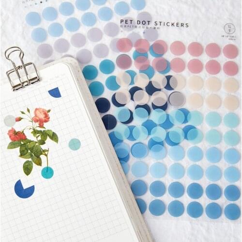 120 Pieces Colored Round Dot Stickers Circle Dot Labels with 5 Colors Fashion Office School Stationery Sticker