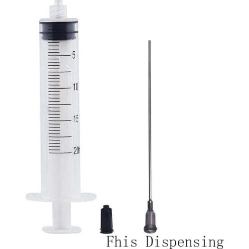 20ml Luer Lock Syringe+10cm Long 16G Blunt Tip Needle Pack of 3