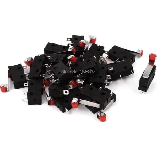 20Pcs Momentary Hinge Lever Limit Switch Microswitch AC 125V 250V 5A
