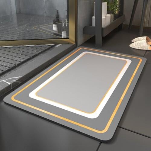 Bathroom Absorbent Floor Mats Toilet Door Mats Household Quick-drying Bathroom Non-slip Mat Absorbent Mats