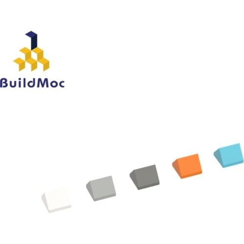 BuildMOC 35464 1x1 two-way slope brick For Building Blocks Parts DIY Construction Creative gift Toys