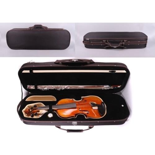 4/4 Violin case Wooden Violin Box Black Carry Protect Violin thick Padding