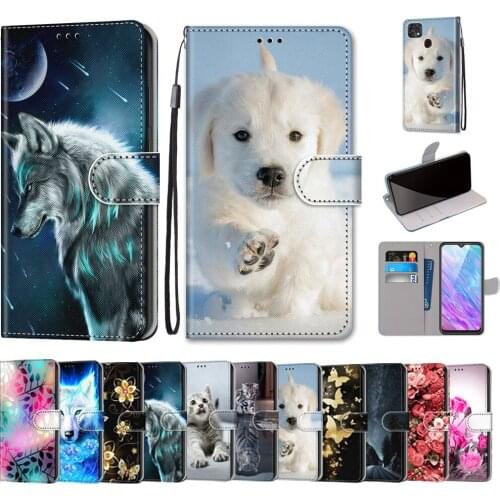 Flip Case For ZTE Blade 20 Smart V1050 Wallet Card Slot Case For ZTE Blade A7s Cartoon Bumper Cover For ZTE Blade 20 Smart Bag