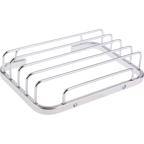 Stainless Steel Soap Dish Holder Tray Holder Rack Baot Bathroom Accessories