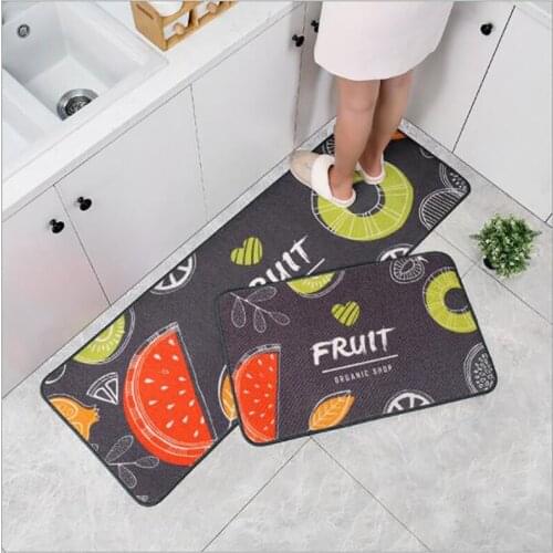 Anti-dirty and Anti-oil Long Carpet Fruit Decoration Home and Kitchen Products Anti-slip Floor Rug