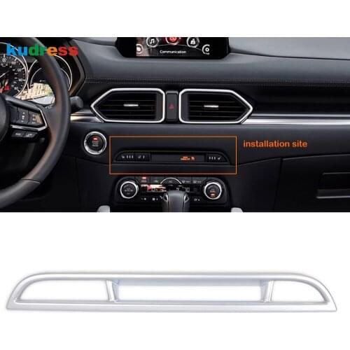 For Mazda CX5 CX-5 KF CX-8 CX8 2017 2018 ABS Matte Seat Heat Switch Panel Cover Trim Car Interior Accessories (For High Profile)