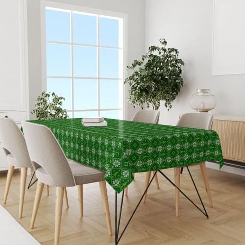 Fresh Art New Year Tablecloths On The Table