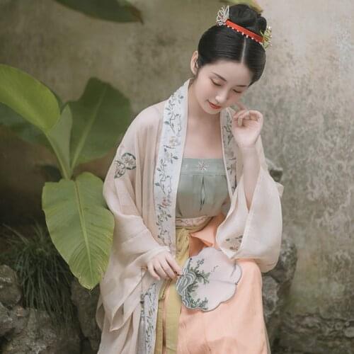 Hanfu Dress Chinese Ancient Classical Dance Performance Stage Costumes Traditional Song Dynasty Fairy Clothes For Women DQL3927