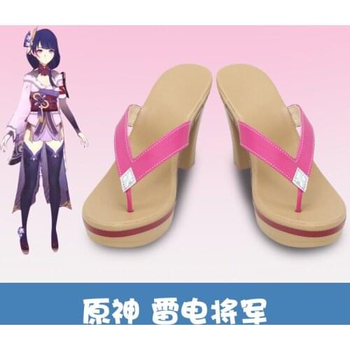 Game Genshin Impact Baal Cosplay Shoes Halloween Carnival Fancy Party Cosplay Props Toys Birthday Gifts Game Fans Gift