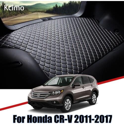 Leather Car Trunk Mat CRV Auto Carpet Tail Cargo Liner For Honda CR-V 2011-2017 Trunk Boot Mat Rear Liners Pad
