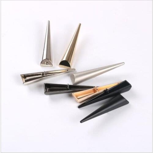 60MM Metal Sewing Buttons for Craft Alloy Fashion Pointed Long Buckle for Clothing Diy Manualidades Accessories Decorative 20pcs