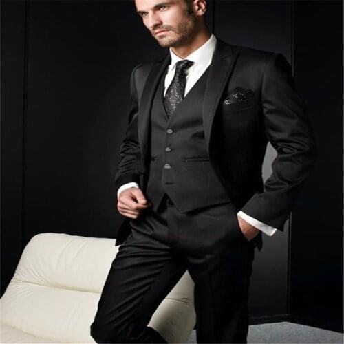 Custom Made groom wedding suit blazer slim fit mens blazers Groom Tuxedos Groomsman Mens Wedding Suits 3 piece men suits