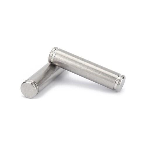 3pcs M10 stainless steel with groove pins fixed pin axis double head circlip cylindrical dowels positioning dowel 20mm-60mm long