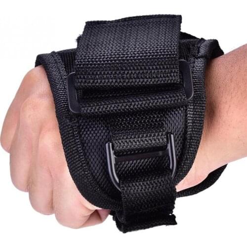 Diving Glove Underwater Scuba Diving LED Torch Flashlight Holder Soft Black Nylon Hand Arm Mount Wrist Strap Glove drop ship