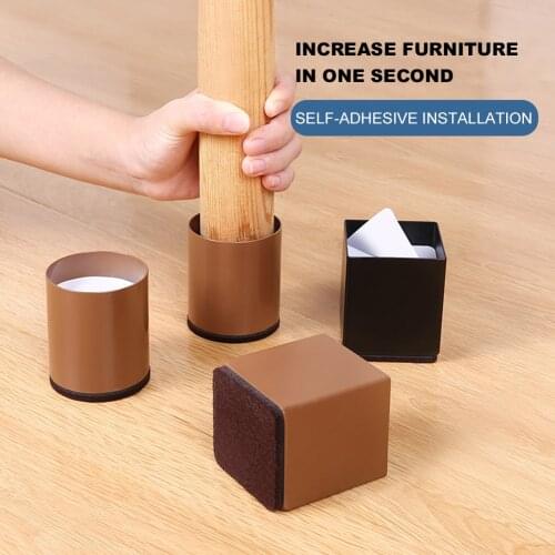 2pcs bed risers Carbon steel Table Legs Furniture lifter for Furniture Sofa Bed Chair Leg Iron Desk Cabinet To Dresser Foot