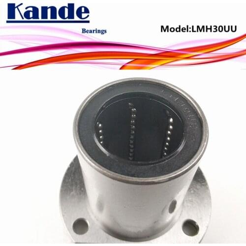 Kande Bearings LMH30UU LMH30 1pc/lot LMH30 UU Oval Flange Linear Ball Bearing dr:30mm