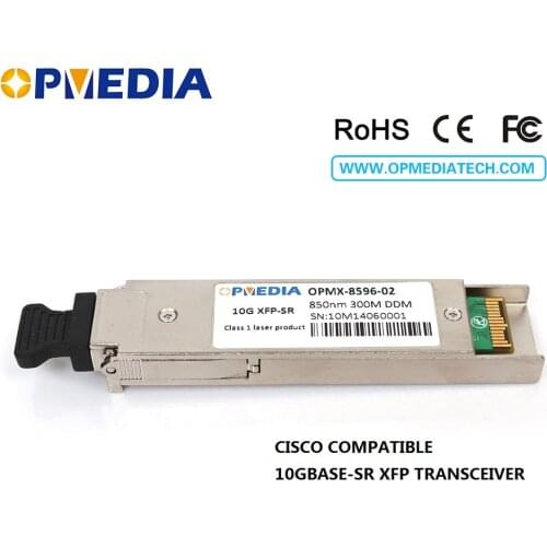 Compatible with Cisco,850nm 300m XFP transceiver,10GBASE-SR XFP optical module,10G SR XFP,DDM function,dual LC connectors