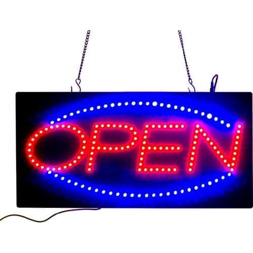 LED Animated Open Sign Neon Lights Customers Attractive Sign Store Shop Sign +On/Off Switch Bright Light neon