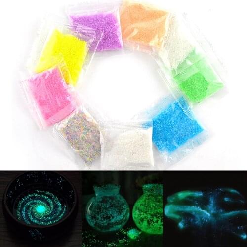 Luminous Aquarium Sand Fluorescent Particles Glow Pigment Bright Gravel Noctilucent Dark Glowing Powder For Resin Silicone Epoxy