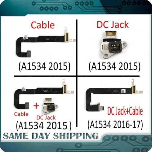 Laptop A1534 DC-IN I/O USB C Charging Power DC Jack Board Connector with Cable for MacBook Retina 12" A1534 2015 2016 2017 Year