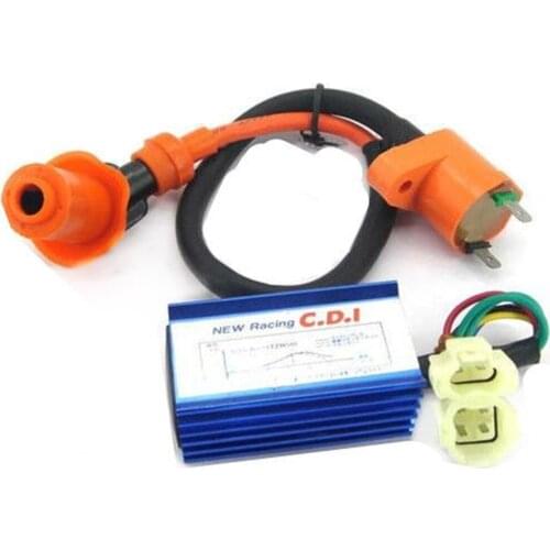 Motorcycle High Performance Racing Ignition Coil+CDI GY6 SCOOTER MOPED.139QMB 50cc -150CC Custom