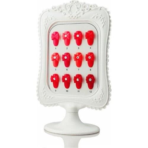 Nail Color Chart Palette Practice Board False Nail Color Dispaly Case Nail Art Gel Polish Color Card Shelf Manicure Tool 1PC