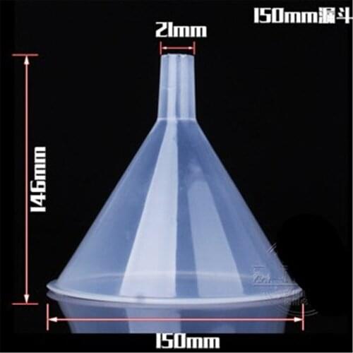 10PCS 150ML Plastic Perfume Diffuser Atomizers Vial Bottle Liquid Filling Small Clear Funnel Short Neck