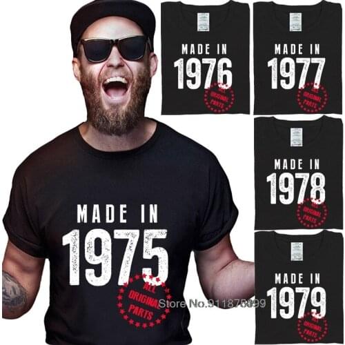1975 1976 1977 1978 1979 vintage All Original Birthday Gift T-Shirt big size Clothes Husband Daddy Retro Retro Tees