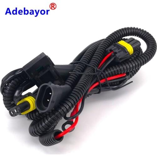 2X Big Promotion H11 Relay Wire Harness Wiring Adapter Extension Cable Xenon For HID Conversion Kit headLights LED DRL