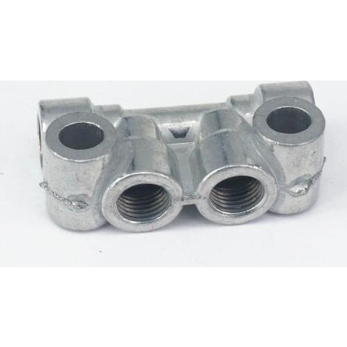 1/8" BSP female Thread 4 way Aluminum Lube Oil Piston Distributor Value Manifold Block for centralized lubrication system