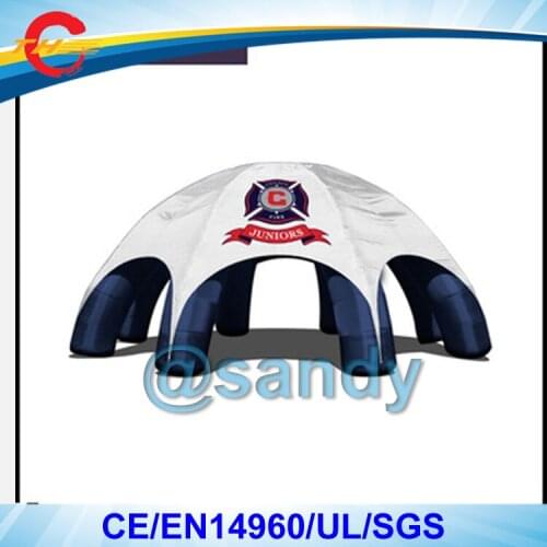 Free air ship to door,10mx5mH+8legs,outdoor giant advertise inflatable dome tent event tent,exhibition spider tent