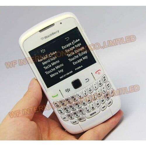Original BlackBerry 8520 Curve Mobile Phone Smartphone Unlocked 3G WIFI Bluetooth 8520 Cellphone & White