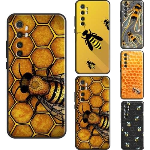 Bumble Bee Honeycomb Honey Case For POCO X3 Pro F1 F2 M3 Pro F3 Cover For Xiaomi Mi 11 Ultra Note 10 Lite Mi 10T Pro