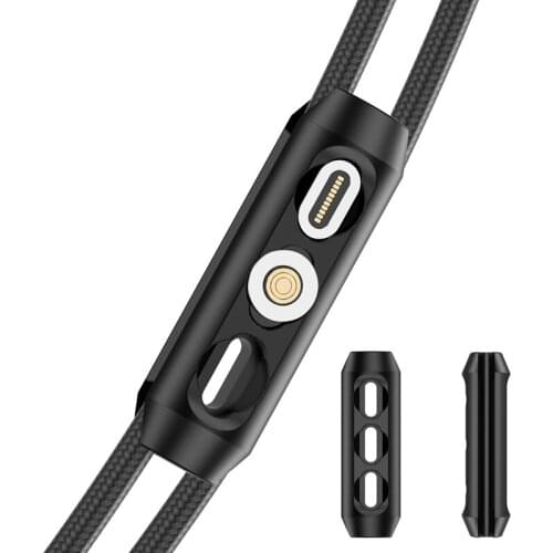 Magnetic Plug Case Portable Storage Box For iPhone Micro USB Type C Magnet Chagrer Adapter Connector Cable Organizer