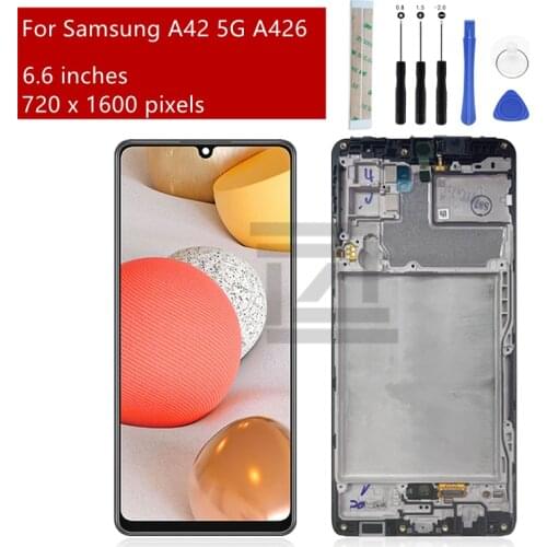 For Samsung Galaxy A42 5g display LCD touch screen digitizer Assembly With Frame For Samsung A426 lcd replacement Repair Parts