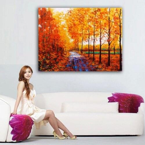 Home decor simulation oil painting on the canvas print landscape pictures DM16091505