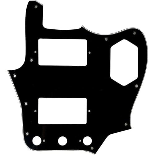Pleroo Custom Guitar Parts Scratch Plate - For MIJ Jaguar Guitar Pickguard With Paf Humbucker Scratch Plate