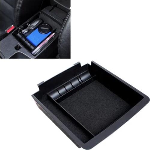 JEAZEA ABS Plastic Car Center Console Armrest Storage Box Holder Tray Container Fit for Hyundai Elantra 2011 2012 2013 2014 2015