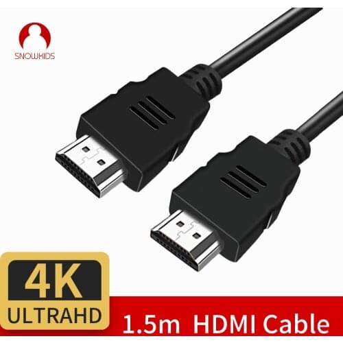 Snowkids HDMI to HDMI Cable 2 Pieces 1.5m 4K HD Male to Male