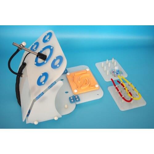 Laparoscopic Simulator Surgery Teaching Training Equipment + Straight Rod Endoscope Y