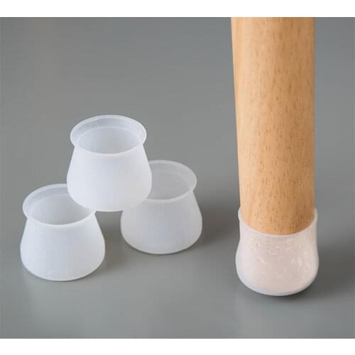 4/8pcs Silicone Rectangle Square Round Chair Leg Caps Feet Pads Furniture Table Covers Wood Floor Protectors
