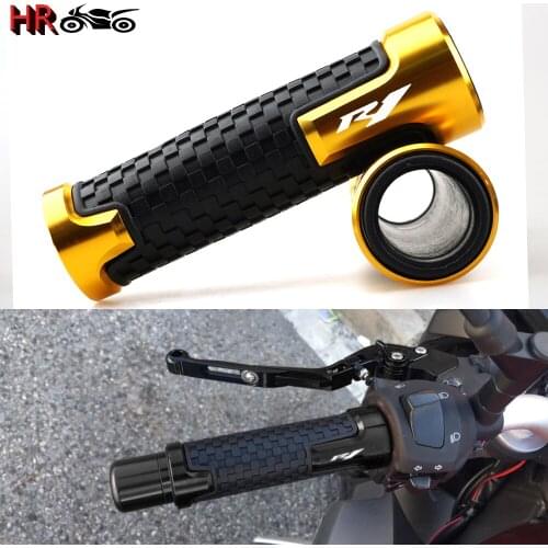 Newest 7/8" 22mm Motorcycle Accessories Handle Grips Racing Handlebar Grip For Yamaha YZFR1 YZF R1 YZF-R1 2004 - 2010 2011 2012