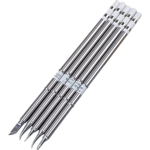 HOT-New T12 BC2/J02/JL02/KR/ILS Soldering Iron Tips for Soldering Rework Station 5 Pcs